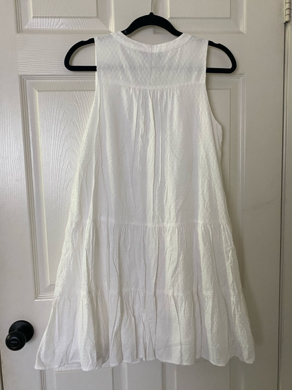 Tuckernuck Pomander Place | Kenzo Sleeveless Dress in White Swiss Dot - Picture 6 of 10
